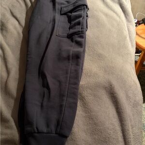 Women's Blue Cargo Jogger Pants - Slim Comfort Fit
